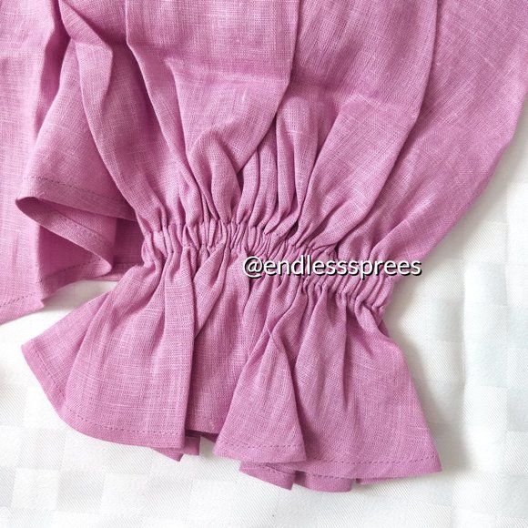 Sleeper Rumba Linen Lounge 2 Piece Suit in Pink - Picture 7 of 8